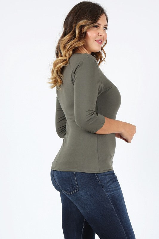 Plus Size waist tie top Bagel