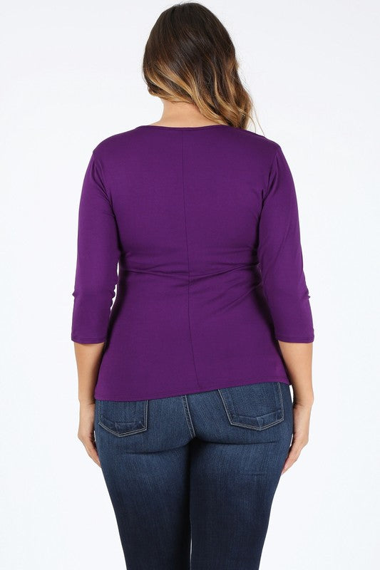 Plus Size waist tie top Bagel