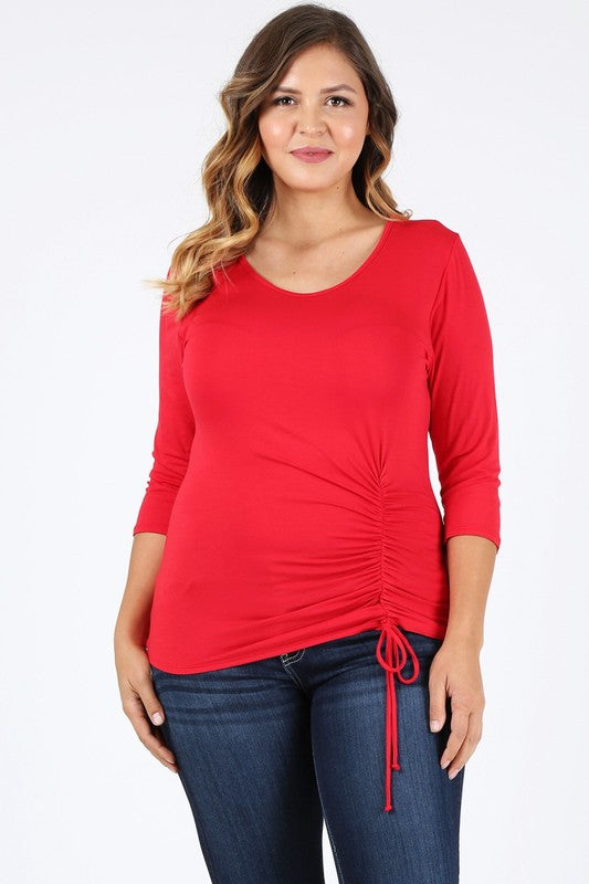 Plus Size waist tie top Bagel