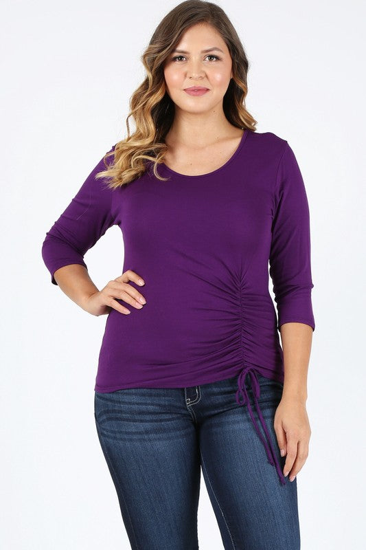 Plus Size waist tie top Bagel