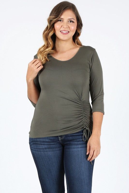 Plus Size waist tie top Bagel