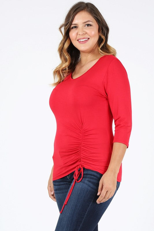 Plus Size waist tie top Bagel