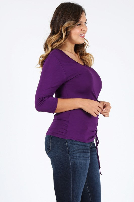 Plus Size waist tie top Bagel