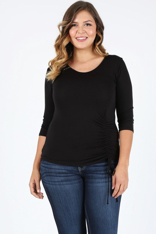 Plus Size waist tie top Bagel