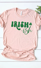 Irish ish green shamrock graphic tee Kissed Apparel