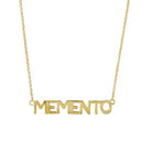 MEMENTO Nameplate Necklace - Sale HONEYCAT Jewelry