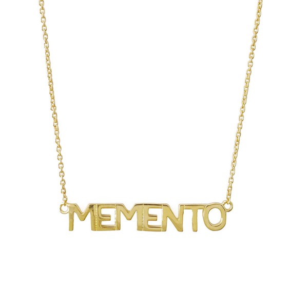 MEMENTO Nameplate Necklace - Sale HONEYCAT Jewelry