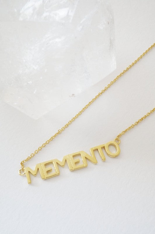 MEMENTO Nameplate Necklace - Sale HONEYCAT Jewelry