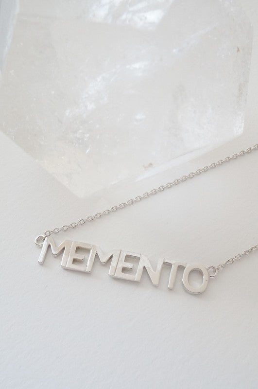 MEMENTO Nameplate Necklace - Sale HONEYCAT Jewelry