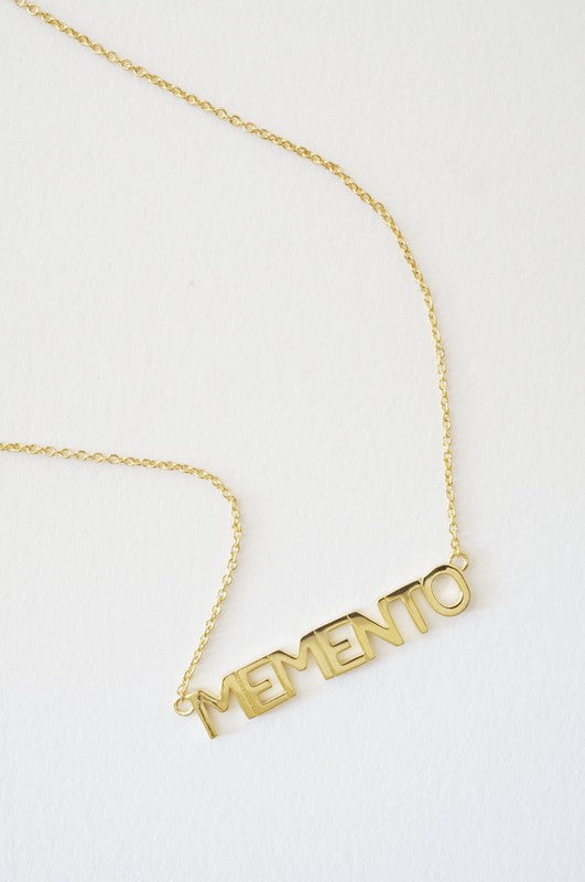 MEMENTO Nameplate Necklace - Sale HONEYCAT Jewelry