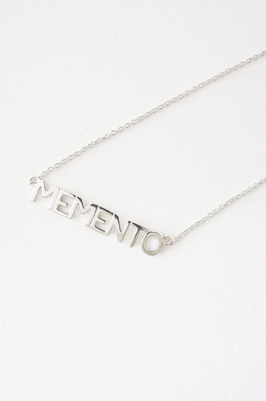 MEMENTO Nameplate Necklace - Sale HONEYCAT Jewelry