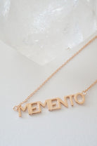 MEMENTO Nameplate Necklace - Sale HONEYCAT Jewelry