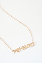 MEMENTO Nameplate Necklace - Sale HONEYCAT Jewelry