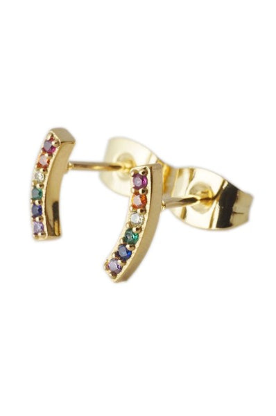 Rainbow Crystal Earrings HONEYCAT Jewelry