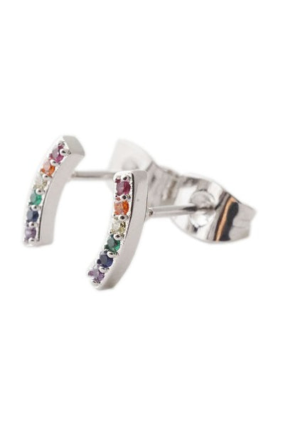 Rainbow Crystal Earrings HONEYCAT Jewelry