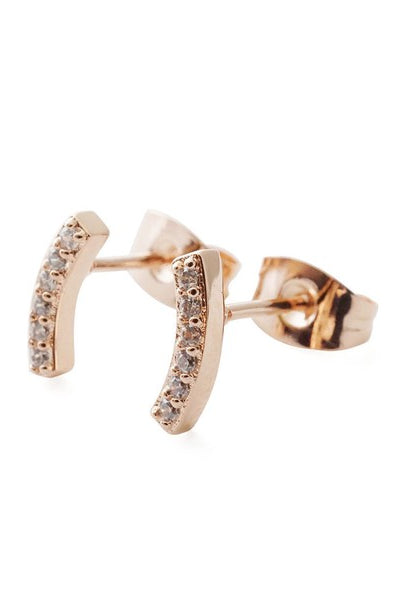 Crystal Arc Earrings HONEYCAT Jewelry