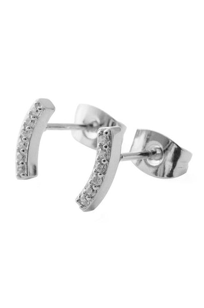 Crystal Arc Earrings HONEYCAT Jewelry