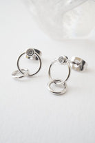 Crystal Link Hoop Earrings HONEYCAT Jewelry