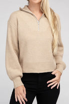 Easy-Wear Half-Zip Pullover Ambiance Apparel