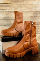 Raylin Bootie in Camel Bliss Dropship