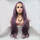 13*3" Lace Front Wigs Synthetic Long Wavy 24" 130% Density Trendsi