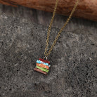 Alloy Books Pendant Necklace Trendsi