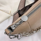 PU Leather Chain Trim Crossbody Bag Trendsi