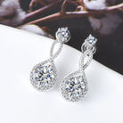 1 Carat Moissanite 925 Sterling Silver Earrings Trendsi