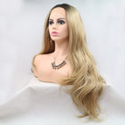 13*3" Lace Front Wigs Synthetic Long Wavy 24" 130% Density Trendsi