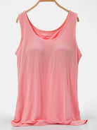 Scoop Neck Wide Strap Tank Trendsi