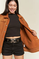 FAUX FUR AND SUEDE JACKET JJO5028 Jade By Jane