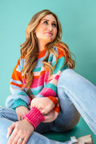 Izzy Striped Sweater Bliss Dropship