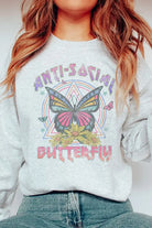 ANTI-SOCIAL BUTTERFLY GRAPHIC SWEATSHIRT BLUME AND CO.