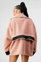 ATHINA OVERSIZED SHERPA WITH CONTRAST JACKET Athina