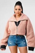 ATHINA OVERSIZED SHERPA WITH CONTRAST JACKET Athina