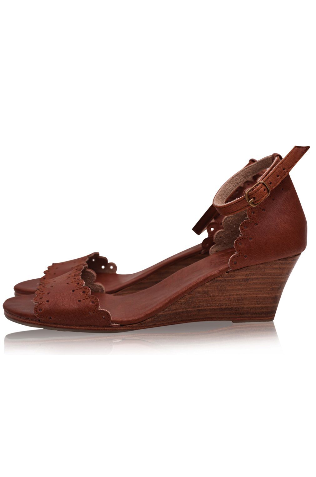 Dreamland Leather Wedges (Sz. 12.5) ELF