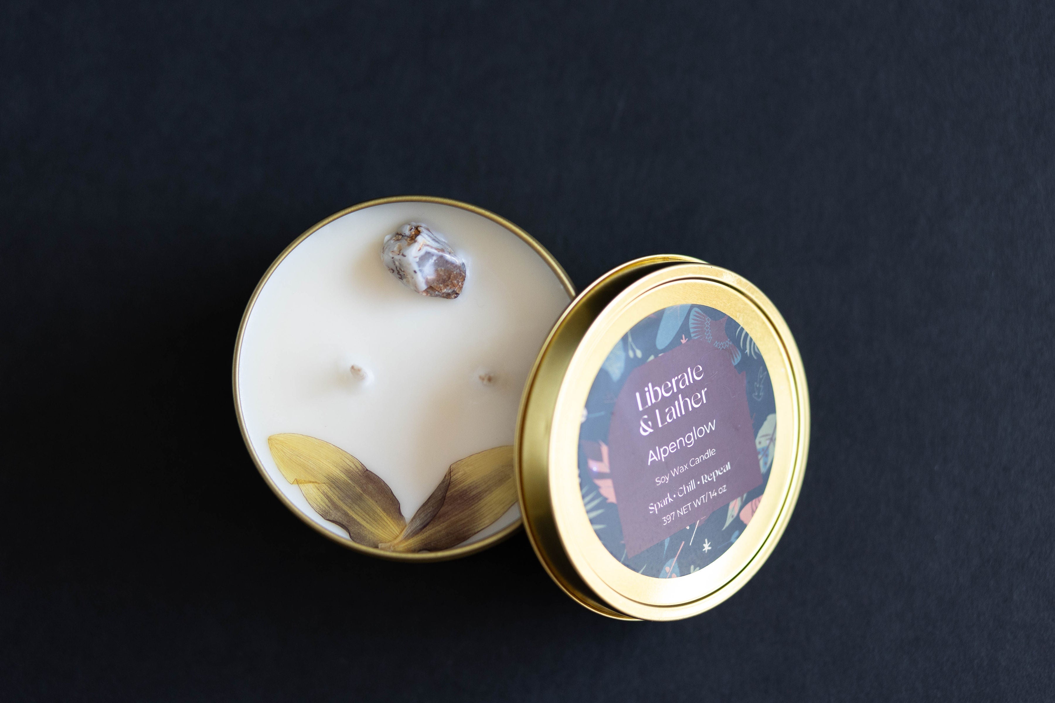 Alpenglow Soy Wax Candle liberateandlather