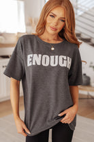 Always Enough Graphic Tee in Charcoal Ave Shops