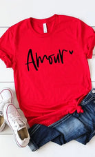 Amour Valentines Graphic Tee Kissed Apparel