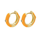 Angie Huggie Earrings |  Orange |  Casual Chic Boutique