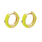 Angie Huggie Earrings |  Yellow |  Casual Chic Boutique