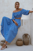 Annabelle Boho Linen Maxi Skirt ELF