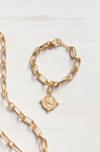 Antique Coin Bracelet Ave Shops