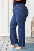 Arlo High Rise Button-Fly Straight Jeans Ave Shops