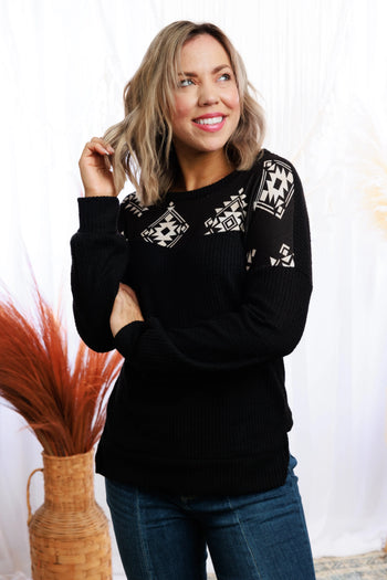 Aztec Snowflakes Pullover Boutique Simplified