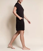 BAMBOO CROP DRESS WITH POCKETS Fabina