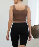 BAMBOO DOUBLE LAYER CROP TANK Fabina