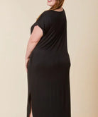 BAMBOO MAXI DRESS CURVY SIZE Fabina