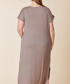 BAMBOO MAXI DRESS CURVY SIZE Fabina