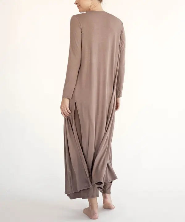 BAMBOO MAXI LONG CARDIGAN Fabina